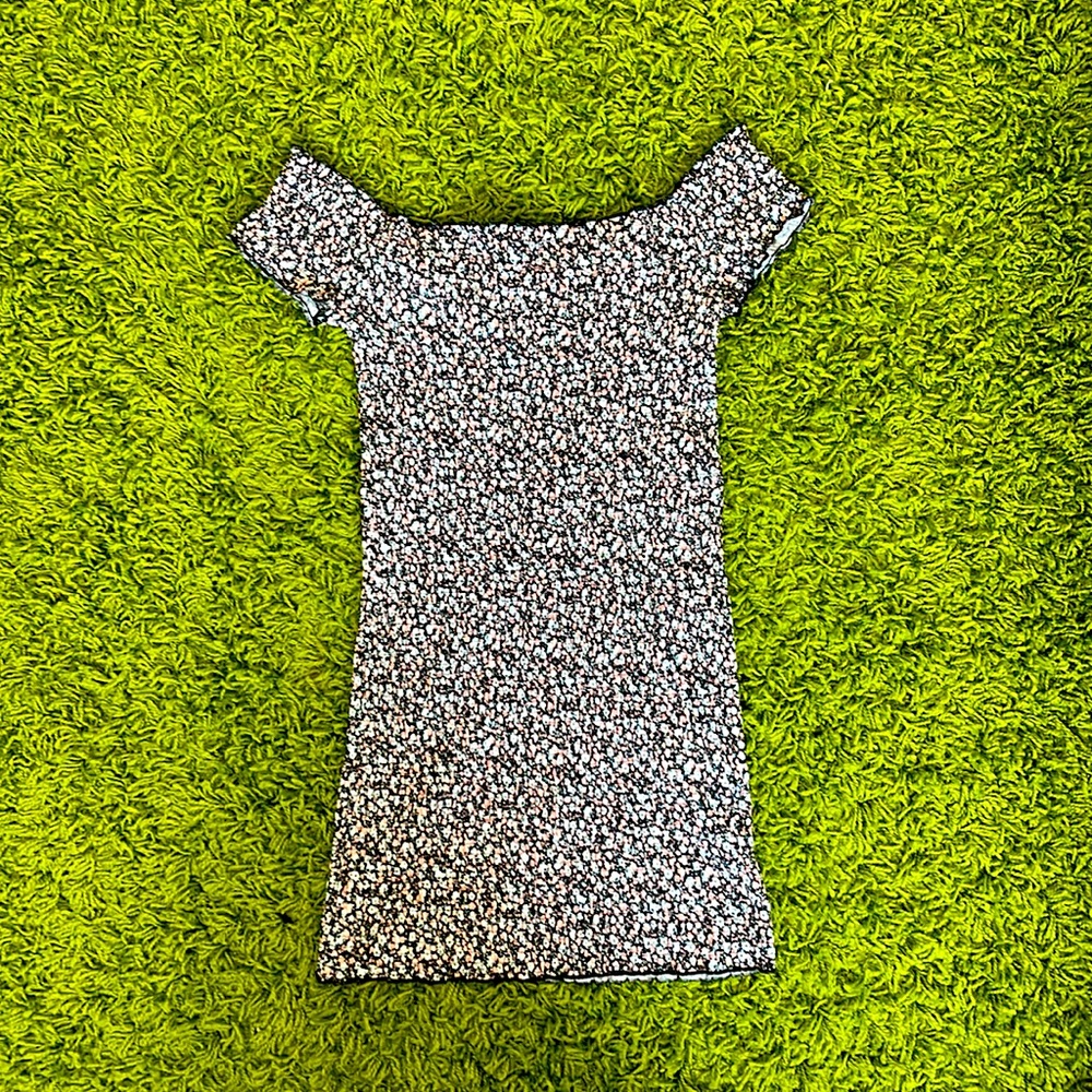 Pins and Needles Summer Spring Off Shoulder Bodycon Ruffled Flower Dress